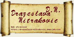 Dražeslava Mitraković vizit kartica